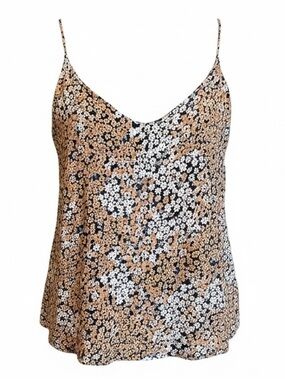 Cotton:On Mini Daisies Floral Top Non-Adjustable Spaghetti Strap Size Medium